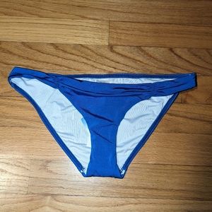 Royal Blue Ruched Scoop Bottom Bikini LYCRA XtraLife Voda Swim X-SMALL